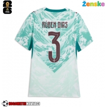 Ženske Nogometnih dresov Portugalska Ruben Dias #3 Gostujoči SP 2026 Kratki rokavi